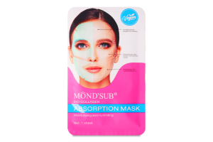 Маска д/облич Mondsub абсорб/зволож гідрогелева