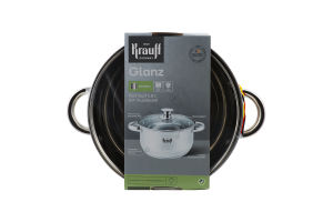 Каструля 5,8л з скляною кришкою 24см 26-238-127 Krauff