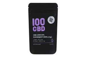 Добавка диетическая CBD-масло 30% 3000мг Натуральный 100 CBD 10мл