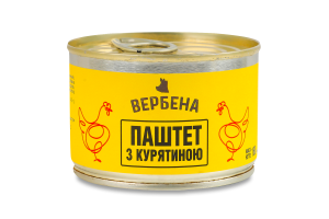 Паштет з курятиною стерилізований Вербена з/б 160г