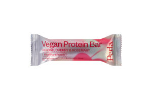 Батончик протеїновий з мигдалем, вишнею та розмарином у білій глазурі Vegan protein bar Perla Helsa м/у 45г