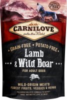 Корм д/собак Едалт з ягнятиною та м"ясом дикого кабана сухий 1,5кг Карнілав