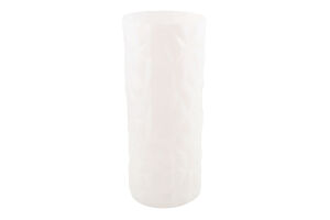 Ваза Абстракція біле скло 11,5*30см