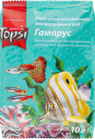 Корм сухой натуральный для аквариумных рыб Гамарус Topsi м/у 10г