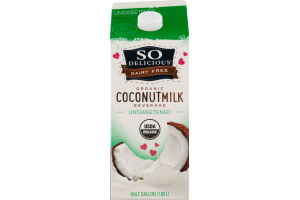 So Delicious Dairy Free Organic Coconut Milk Beverage Unsweetened