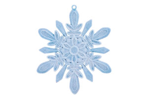 Підвіска Сніжинка №2 Оксамит пласт 14*14см 1101-1