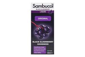 Добавка диетическая сироп с черной бузиной Оригинальный Sambucol 120мл