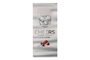 Цукерки шоколадні з лікером зі смаком горілки Cheers к/у 180г