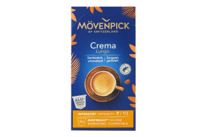 Кава смажена мелена у капсулах Lungo Crema Movenpick к/у 57г