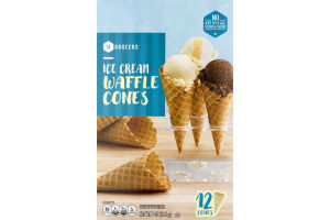 SE Grocers Ice Cream Waffle Cones - 12 CT