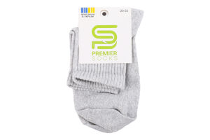 Шкарпетки Premier socks Економ сер рез сірі р20-22