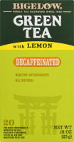 Bigelow Green Tea Decaffeinated With Lemon - 20 CT