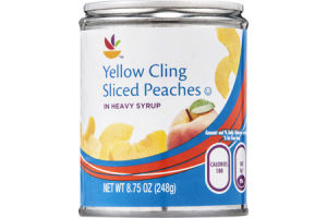 Ahold Yellow Cling Peaches Sliced in Heavy Syrup