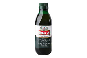 Масло оливковое первого прессования экстра класса Basso с/бут 500мл