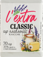 Сир плавлений 35% Classic L'extra м/у 70г