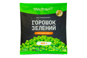 Горошок зелений швидкозаморожений Yarofruit м/у 400г