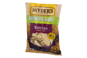 Snyder's of Hanover White Corn Tortilla Chips Bonus Bag