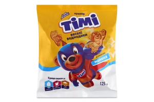 Крекер со вкусом молока Веселые мишки Timi м/у 125г