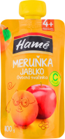 Пюре для дітей від 4міс на фруктовій основі гомогенізоване стерилізоване Абрикос та яблуко Hamanek д/п 100г