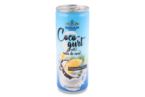 Напій безалкогольний Cocogurt Pineapple негазований 250мл ж/б Bisan Drinks