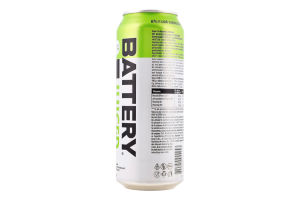 Напиток энергетический безалкогольный среднегазированный Sour apple Juiced Battery ж/б 500мл
