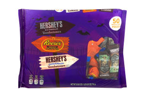 HERSHEY'S Halloween Candy Snack Size Assortment, 50-Piece Bag