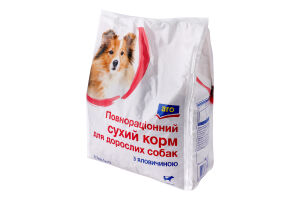Корм сухий повнораціонний для дорослих собак З яловичиною Aro м/у 3кг