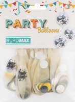 Набір кульок повітр Buromax HappyBirthday сріб 6шт