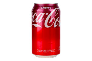 Напиток безалкогольный газированный ароматизированный Cherry Coca-Cola ж/б 355мл