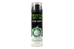 Пена для бритья увлажняющая для чувствительной кожи For men Cristal 200мл