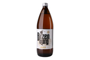 Пиво 1л 5.2% светлое фильтрованное пастеризованное Baltic Lager Birzenburg бут