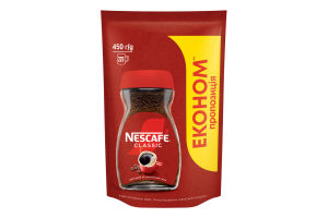 Кофе растворимый гранулированный Classic Nescafe д/п 450г