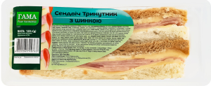 Сэндвич с ветчиной Треугольник Гама Fresh Sandwiches п/у 150г