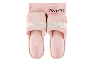 Тапочки открытые домашние женские Twins №7544 40 розовый