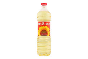 Масло подсолнечное рафинированное дезодорированное вымороженное марки П Майола п/бут 0.85л