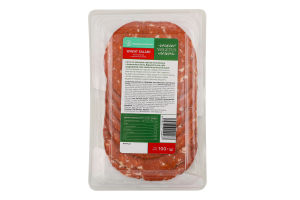 Сейтан Wheat salami з спеціями натуральне копчення нарізка 100г в/у Vegetus