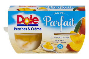 Dole Low Fat Parfait Peaches & Creme