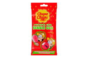 Резинка жевательная Клубничный вкус Bubble gum Chupa Chups м/у 11г