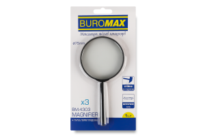 Лупа просмотровая x3 d75мм №ВМ.4303 Buromax 1шт