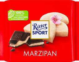 Шоколад черный с марципановой начинкой Ritter Sport м/у 100г
