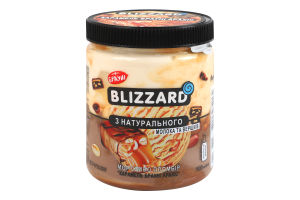 Морозиво 13% пломбір Карамель-брауні-арахіс Blizzard п/б 340г