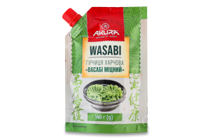 Горчица пищевая Васаби крепкий Akura д/п 140г