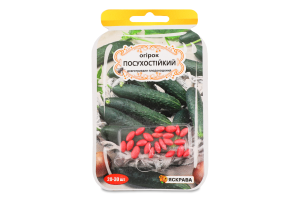 Насіння Огірок Посухостійкий дражоване 3г Яскрава