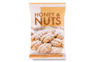 Орехи грецкие с кокосом Honey nuts ФОП Конюша А. О. м/у 35г