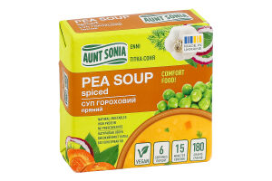 Суп гороховий пряний Aunt Sonia м/у 180г