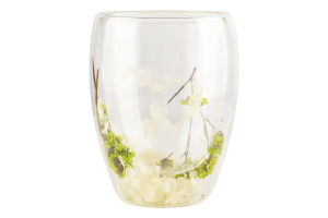 Чашка Біла гортензія 350мл скло