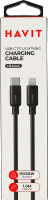 Кабель USB PD30W 3A 1м USB-C на Lightning черный №CB304C Havit 1шт