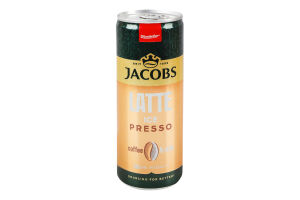 Напиток молочный 0.7% с кофе стерилизованный Латте IcePresso Jacobs ж/б 250мл