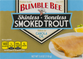 Bumble Bee Skinless Boneless Smoked Trout Filets in Canola Oil
