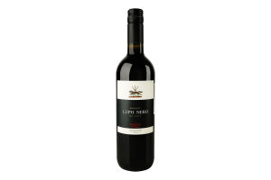 Вино 0.75л 12% червоне напівсухе виноградне IGT Апулія Lupo Nero пл
